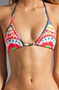 view 3 of 3 Tie Side Top Bikini in Pow Wow Red