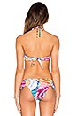 view 3 of 4 HAUT DE MAILLOT DE BAIN ARMATURE V in Flora Blue