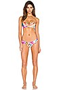 view 4 of 4 HAUT DE MAILLOT DE BAIN ARMATURE V in Flora Blue