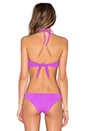 view 4 of 5 Twist Front Bandeau Bikini Top in Purple
