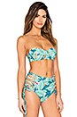 view 2 of 4 HAUT DE MAILLOT DE BAIN FORME BANDEAU in Leaf