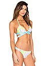 view 3 of 5 Wrap Around Bikini Top in Flora White
