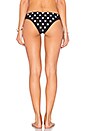 view 3 of 4 BAS DE MAILLOT DE BAIN BRODÉ TAILLE BASSE in Polka Dot Black