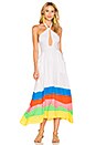 view 1 of 3 Halter Midi Dress in Rainbow Multi