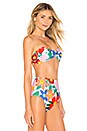 view 3 of 5 Chey Bikini Top in White Multi