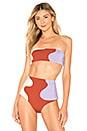 view 1 of 4 Abigail Bikini Top in Lilac Multi