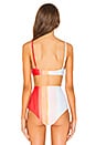 view 3 of 4 HAUT DE MAILLOT DE BAIN CARLA in Orange Multi