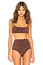 view 1 of 4 Sia Bikini Top in Brown