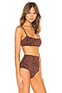 view 2 of 4 Sia Bikini Top in Brown