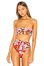 view 1 of 4 Abigail Bikini Top in Red Multi