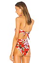 view 3 of 4 Abigail Bikini Top in Red Multi