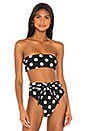 view 1 of 4 Abigail Bikini Top in Black & White