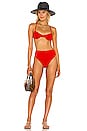 view 4 of 5 Mazlyn Bikini Top in Red