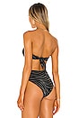 view 3 of 4 HAUT DE MAILLOT DE BAIN ABIGAIL in Black Gray