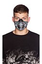 view 4 of 6 Allover Snake Mask in Black