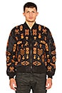 view 2 of 7 Alpha MA-1 Jacket in Black & Orange