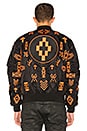 view 4 of 7 Alpha MA-1 Jacket in Black & Orange