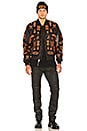 view 5 of 7 Alpha MA-1 Jacket in Black & Orange