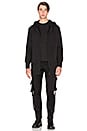 view 1 of 4 SWEAT À CAPUCHE AVEC GLISSIÈRE CAIG in Black