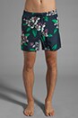 view 1 of 7 Short de bain Dempsey fleuri in Total Eclipse Multi