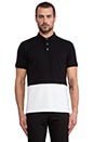 view 1 of 5 2 Tone Polo in Black Multi