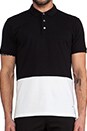 view 4 of 5 2 Tone Polo in Black Multi