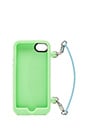 view 3 of 4 Classic Q iPhone Case in Fluoro Mint Multi