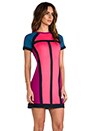 view 3 of 6 Connie Colorblock Dress in Neon Pink