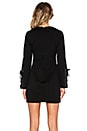 view 3 of 5 Tie Front Long Sleeve Dress in Black