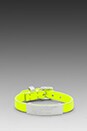 view 1 of 4 Leather Standard Supply ID Bracelet in Safety Yellow