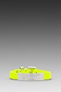 view 2 of 4 Leather Standard Supply ID Bracelet in Safety Yellow