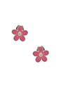 view 1 of 2 Daisy Stud Earrings in Bright Rose