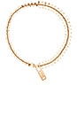 view 1 of 2 Lost & Found Zipper Necklace in Oro