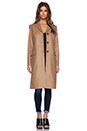 view 1 of 5 Hiro Felt Coat in Teakwood Brown