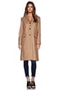 view 2 of 5 Hiro Felt Coat in Teakwood Brown