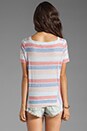 view 2 of 4 Sketch Stripe Top in Lipstick Red Multi