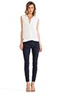 view 2 of 6 Frances Button Down Tank in White Multi