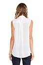 view 4 of 6 Frances Button Down Tank in White Multi