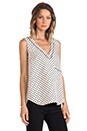 view 2 of 4 Block Print Silk Tank in Pale Buff Multi