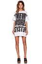 view 4 of 4 New World System Tee in White Multi