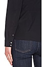view 4 of 4 Button Up Long Sleeve Top in Black