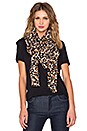 view 1 of 3 Painted Leopard Scarf in Sandbox Multi
