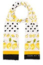 view 3 of 4 LEMON SLICES SCARF スカーフ in Off White Multi