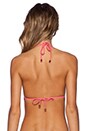 view 3 of 3 Triangle String Bikini Top in Pale Jade Multi