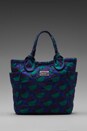 view 1 of 4 Pretty Nylon Etta Print Medium Tote in Jungle Green Multi