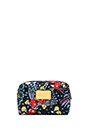view 1 of 4 Pretty Nylon Maddy in Botanical Print Small Cosmetic in Black Iris Multi
