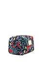 view 3 of 4 Pretty Nylon Maddy in Botanical Print Small Cosmetic in Black Iris Multi