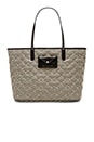 view 1 of 5 Metropolitote Straw 48 Tote in Black