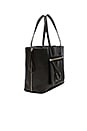 view 3 of 5 Zip It Saffiano Zipper Tote in Black