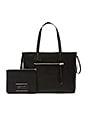view 4 of 5 Zip It Saffiano Zipper Tote in Black
